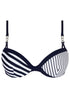Lise Charmel B85 Rayure En Ligne Progressive Padded Bikini Top
